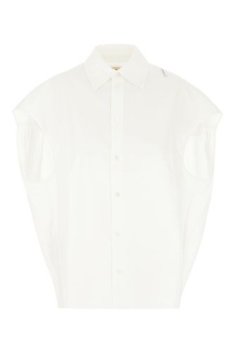 White Poplin Oversize Sleeveless Shirt - Marni - Modalova