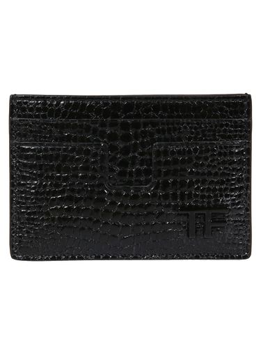 Printed Lizard Credit Card Holder - Tom Ford - Modalova