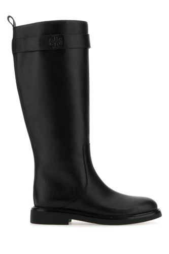 Black Leather Utility Boots - Tory Burch - Modalova