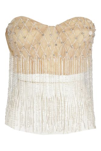 Fully Embroidered Tulle Top - Des Phemmes - Modalova