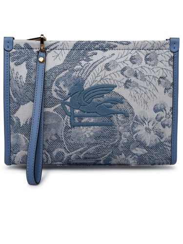 Etro Two-tone Fabric Clutch Bag - Etro - Modalova