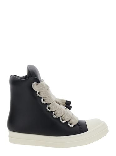 Jumbo Sneakers With Oversized Laces In Leather Woman - Rick Owens - Modalova