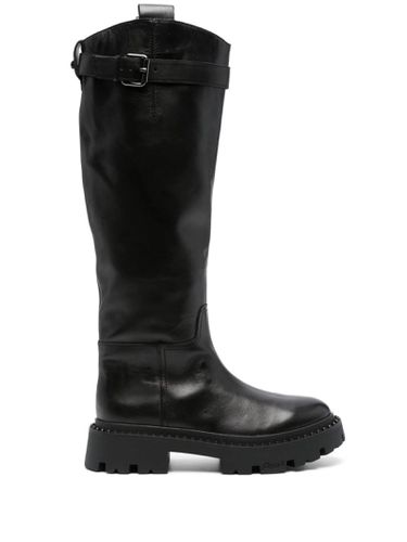 Ash Black Calf Leather Galaxy Boots - Ash - Modalova