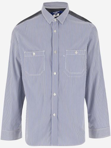 Cotton Shirt With Striped Pattern - Junya Watanabe - Modalova