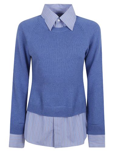 Cashmere Knit And Shirting Jumper - Stella McCartney - Modalova