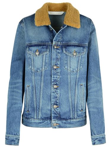 Palm Angels Light Blue Denim Jacket - Palm Angels - Modalova