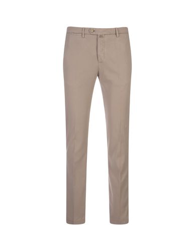 Kiton Sand Stretch Cotton Trousers - Kiton - Modalova