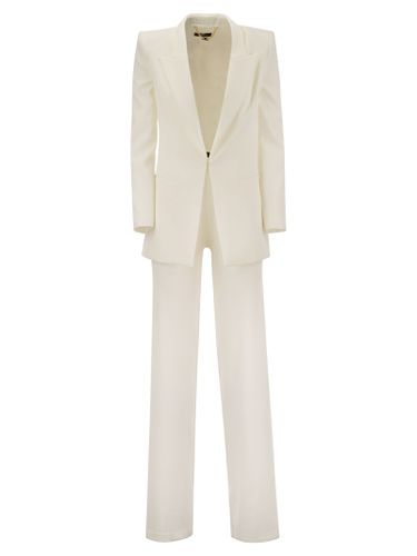 Crepe Jacket And Trousers Suit - Elisabetta Franchi - Modalova