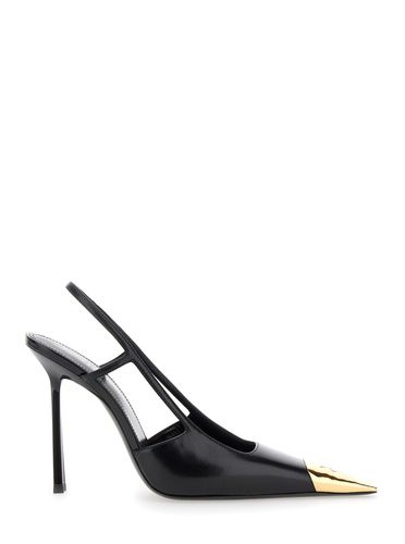 Black Leather Jeanne Pumps - Saint Laurent - Modalova