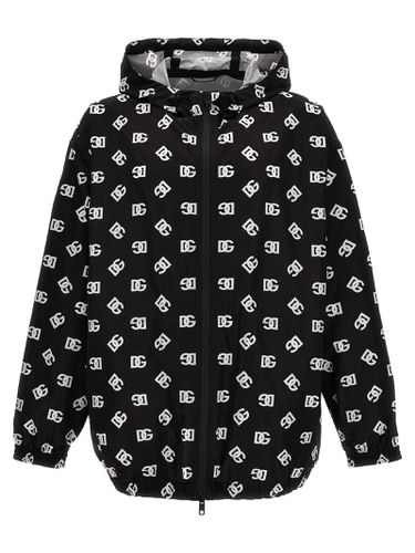 Logo Print Hooded Jacket - Dolce & Gabbana - Modalova