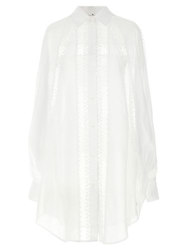 Macramé Tulle Shirt - Ermanno Scervino - Modalova