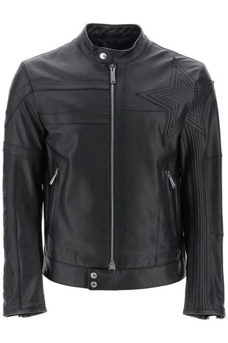 Dsquared2 Leather Biker Jacket - Dsquared2 - Modalova