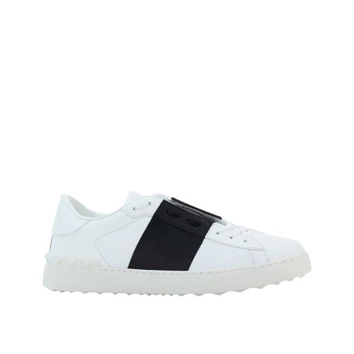 Garavani Open Leather Sneakers - Valentino Garavani - Modalova