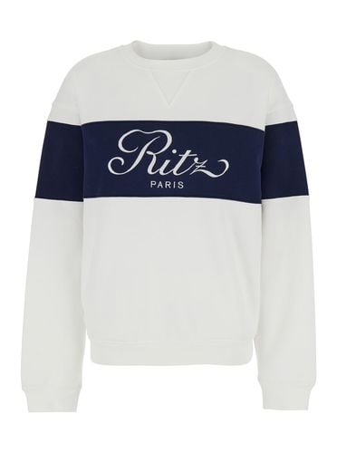 Crewneck Sweatshirt With Contrasting Logo Print In Cotton Woman - Frame - Modalova