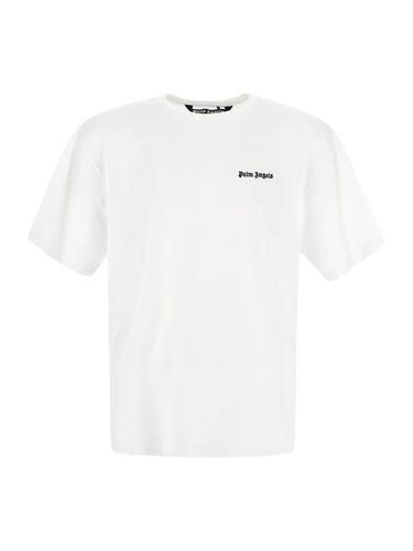 Embroidered Logo Slim Tee - Palm Angels - Modalova