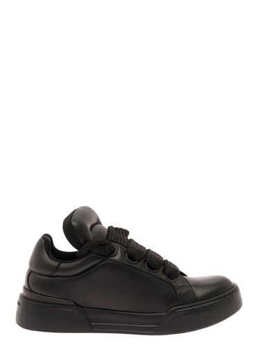 Megaskate Padded Low Top Sneakers In Smooth Leather Man - Dolce & Gabbana - Modalova