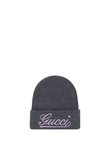 Gucci Logo Embroidery Beanie - Gucci - Modalova