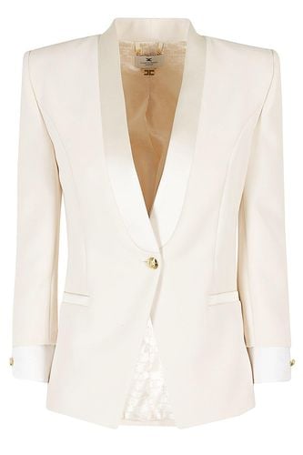 Stretch Crêpe Jacket - Elisabetta Franchi - Modalova