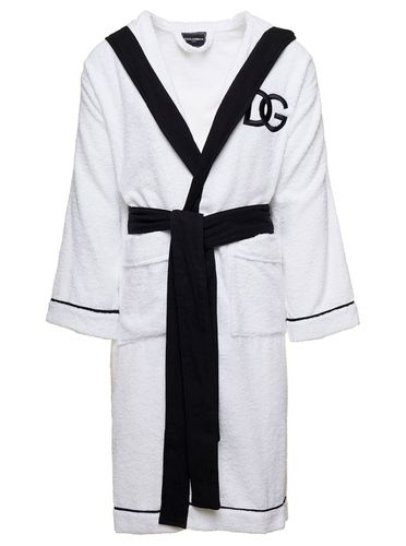 Terry Cotton Bathrobe - Dolce & Gabbana - Modalova