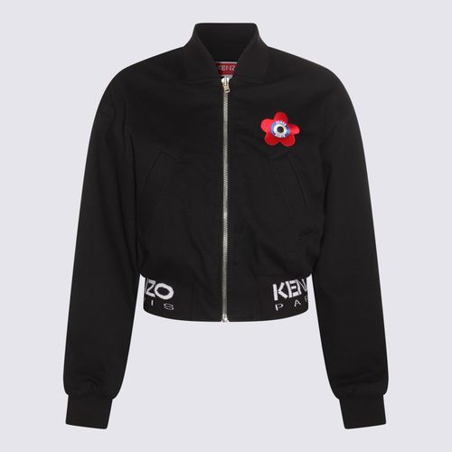 Black Denim Boke Flower Casual Jacket - Kenzo - Modalova