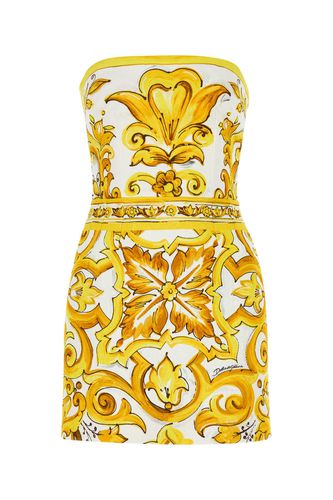 Printed Brocade Mini Dress - Dolce & Gabbana - Modalova