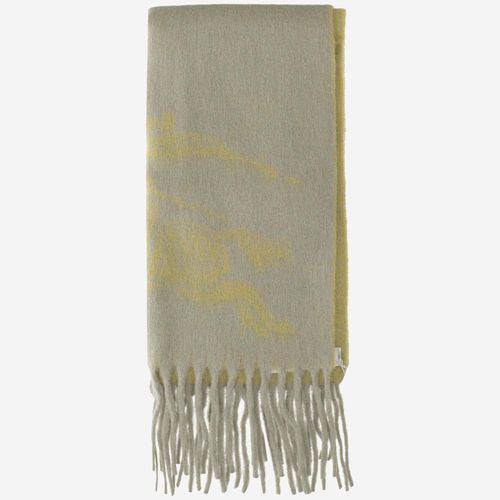 Burberry Wool Blend Scarf With Ekd - Burberry - Modalova