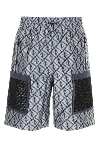 Embroidered Polyester Bermuda Shorts - Fendi - Modalova