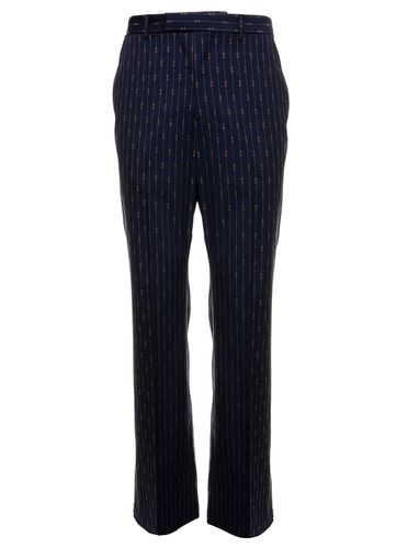 Mans Wool Tailored Pants With Allover Horsebit Motif - Gucci - Modalova