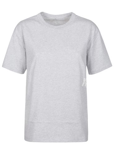 Puff Logo Bound Neck Essential T-shirt - T by Alexander Wang - Modalova