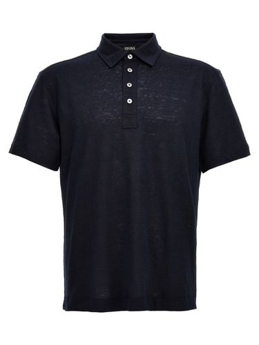 Linen Polo Shirt Zegna - Zegna - Modalova