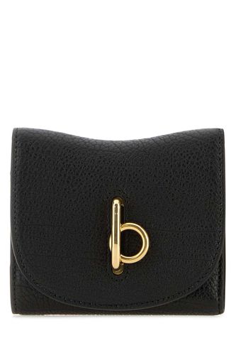 Burberry Black Leather Wallet - Burberry - Modalova