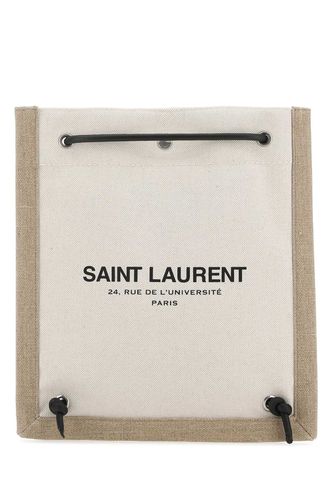 Two-tone Canvas Universitã Crossbody Bag - Saint Laurent - Modalova