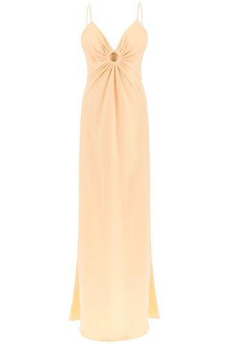 Ring Detail Double Satin Maxi Dress - Stella McCartney - Modalova