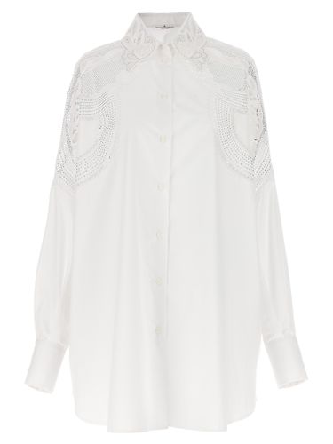 Over Shirt With Sangallo Lace Cut-outs - Ermanno Scervino - Modalova