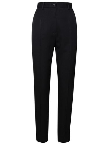 High-waist Gabardine Cigarette Pants - Dolce & Gabbana - Modalova