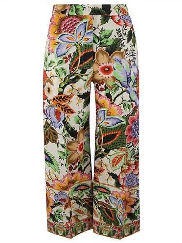 Etro Floral Print Wide Leg Trousers - Etro - Modalova