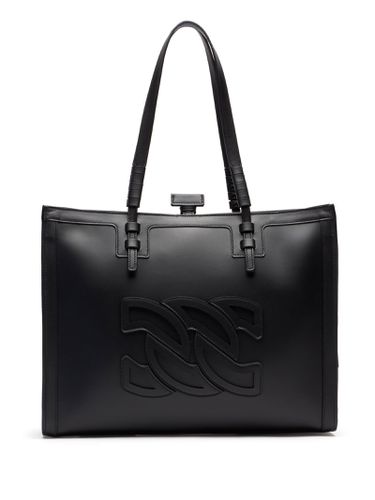 Beaurivage Bag In Black Leather And C-chain Logo - Casadei - Modalova
