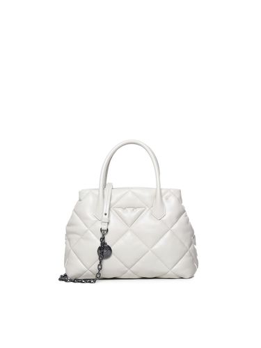 Quilted Effect Hand Bag - Emporio Armani - Modalova