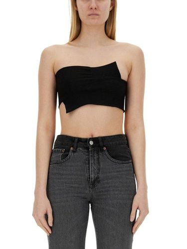 Cropped Wrapped-sleeves Bandeau Top - MM6 Maison Margiela - Modalova