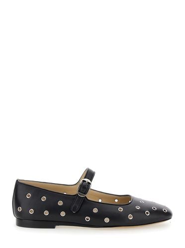 Mary Jane Ballerinas With Eyelets In Leather Woman - Le Monde Beryl - Modalova