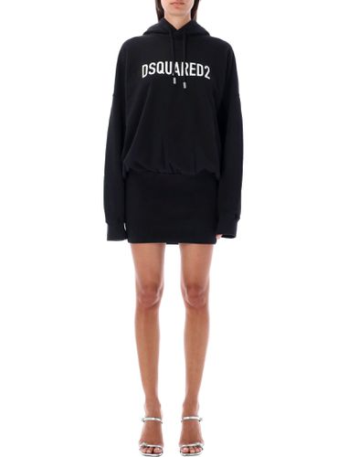 Dsquared2 Fleece Hooded Mini Dress - Dsquared2 - Modalova