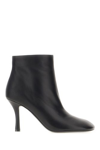 Burberry Black Leather Ankle Boots - Burberry - Modalova