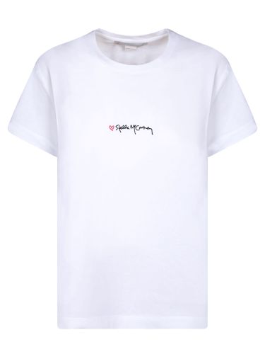 Iconic Embroidery Logo T-shirt - Stella McCartney - Modalova