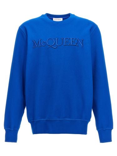 Embroidered Logo Sweatshirt - Alexander McQueen - Modalova
