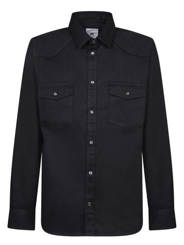 PT Torino Denim Texana Black Shirt - PT Torino - Modalova