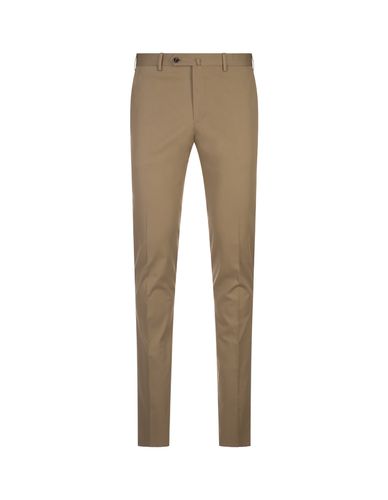 Dark Beige Silkochino Trousers - PT Torino - Modalova