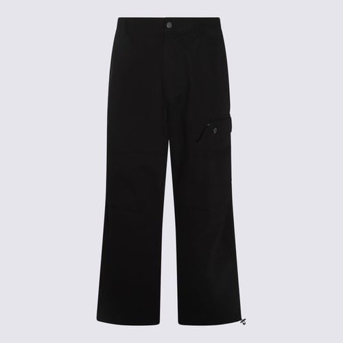 Moschino Black Cotton Pants - Moschino - Modalova