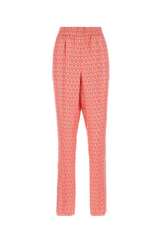 Ferragamo Printed Silk Pant - Ferragamo - Modalova