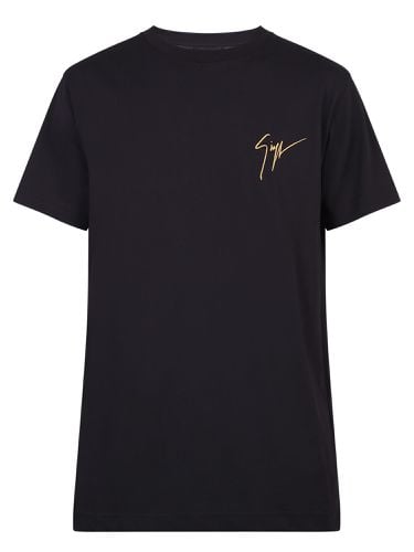 Lr-01 T-shirt In Black Cotton - Giuseppe Zanotti - Modalova