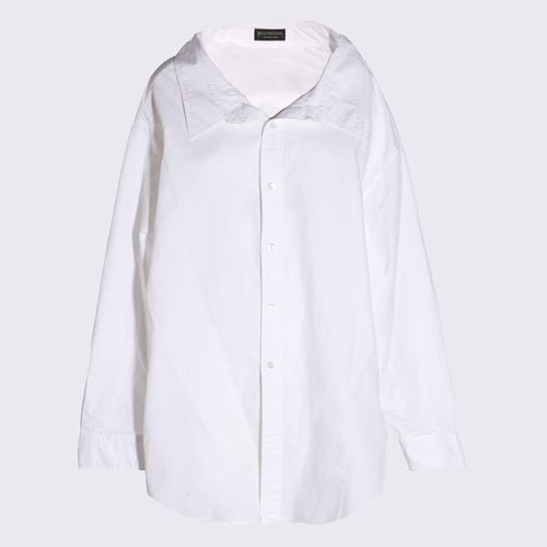 Balenciaga White Cotton Shirt - Balenciaga - Modalova